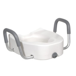 5" Raised, Elongated Toilet Seat with Lock