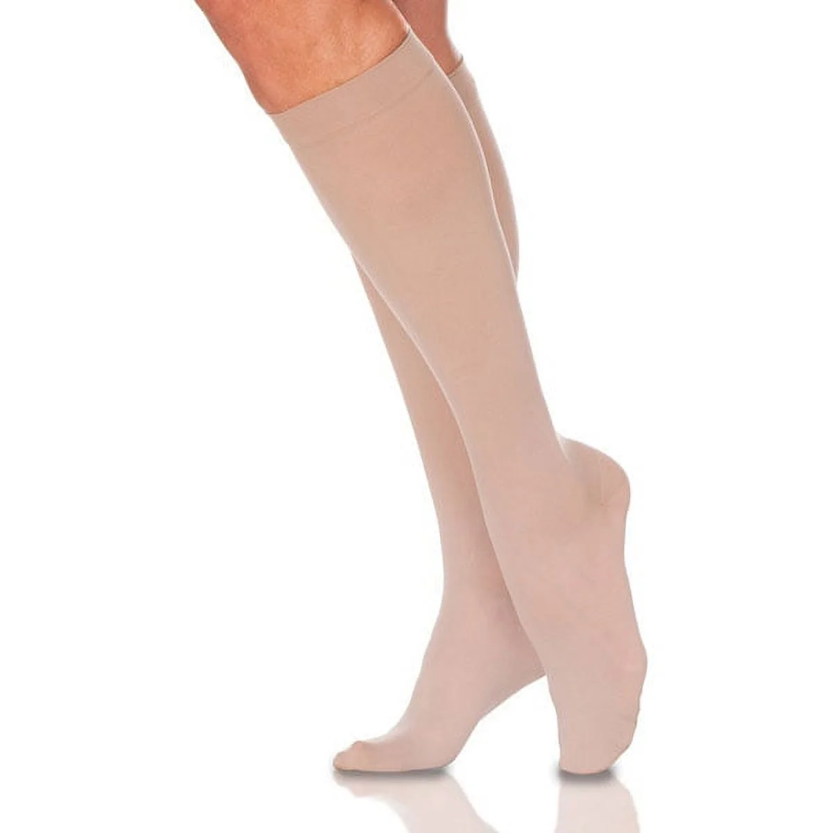 Compression Hosiery, Knee-High, Closed Toe, 20-30mmHG, Sheer