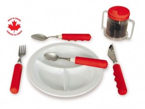 Deluxe Tableware Set, Red